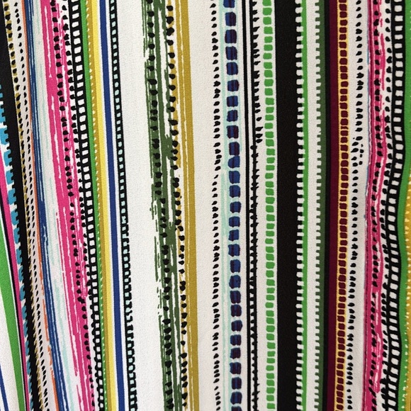 Melissa Paige Boho Multicolor Striped Colorful Tunic Mini Shirt Dress - Picture 5 of 7